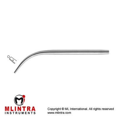 Suction Tube Stainless Steel, 18 cm - 7" Diameter 1.5 mm Ø